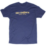 Big Crown Records Logo T-Shirt, gold on navy tee.
