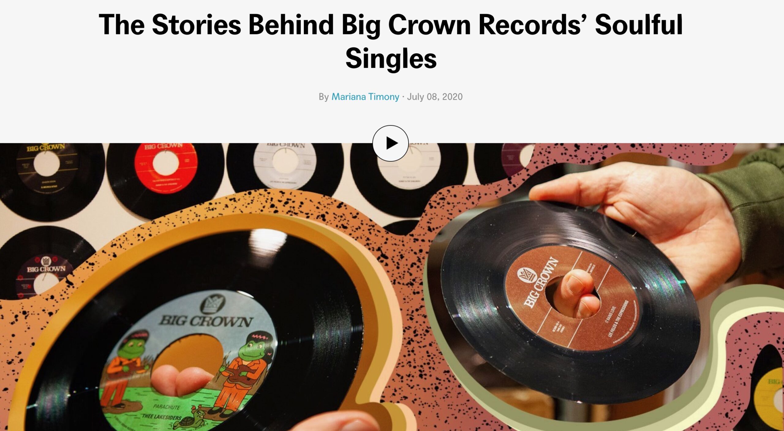 Bandcamp Daily Feature Dives Into Big Crown Records 45 Catalogue Big Crown Records 6578